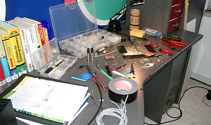 Platz für Lötarbeiten