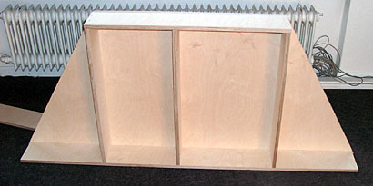 Das erste fertige Podest